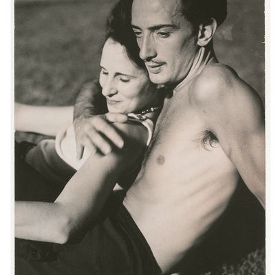 Salvador Dali mit Frau